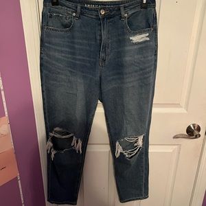 American Eagle Ripped Mom Jeans